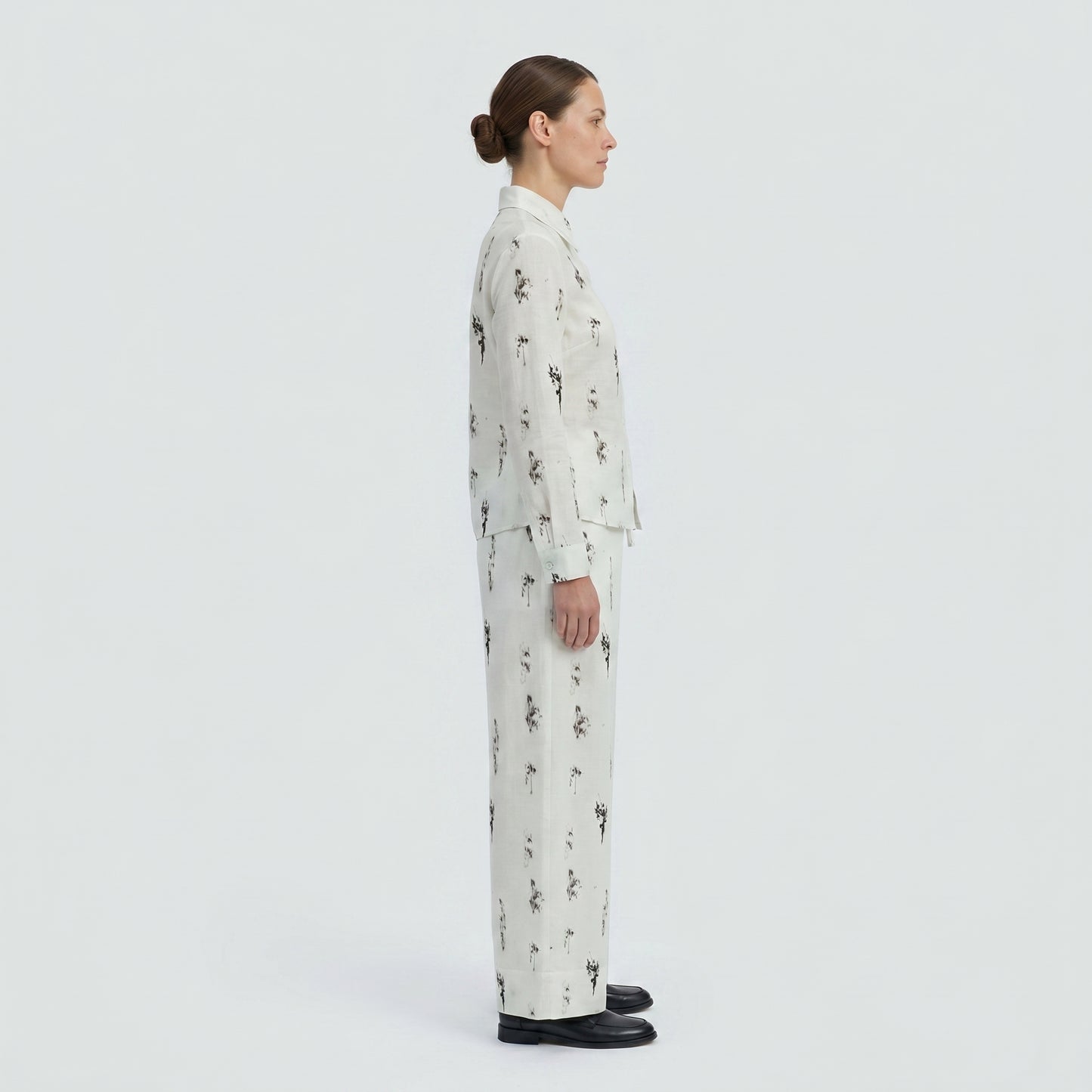 Abstract Print Cotton Shirt