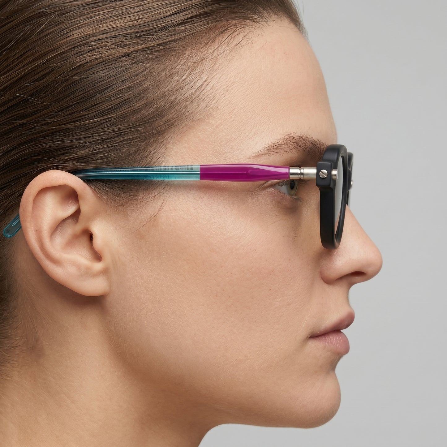 Sculptural Matte Black Optical Glasses