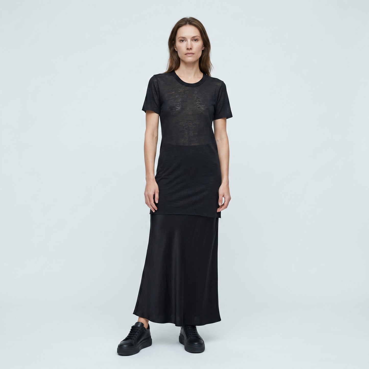 Sheer Lightweight Crewneck T-Shirt