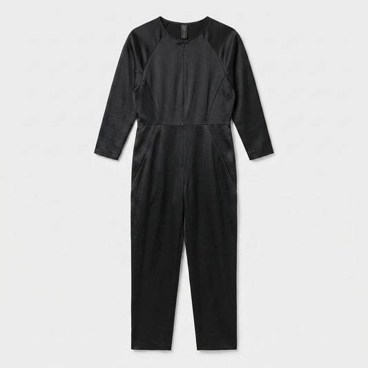 Sleek Tailored Black Jumpsuit