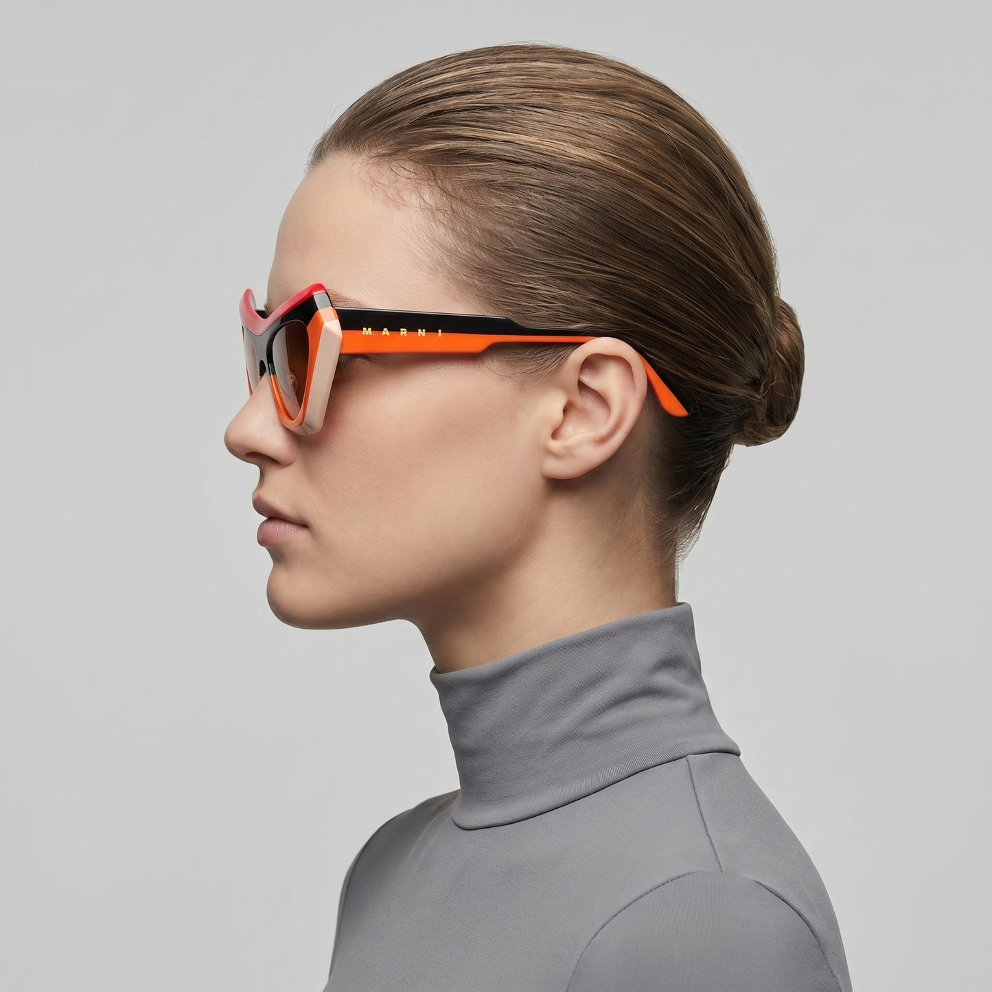 Tri-Color Geometric Sunglasses