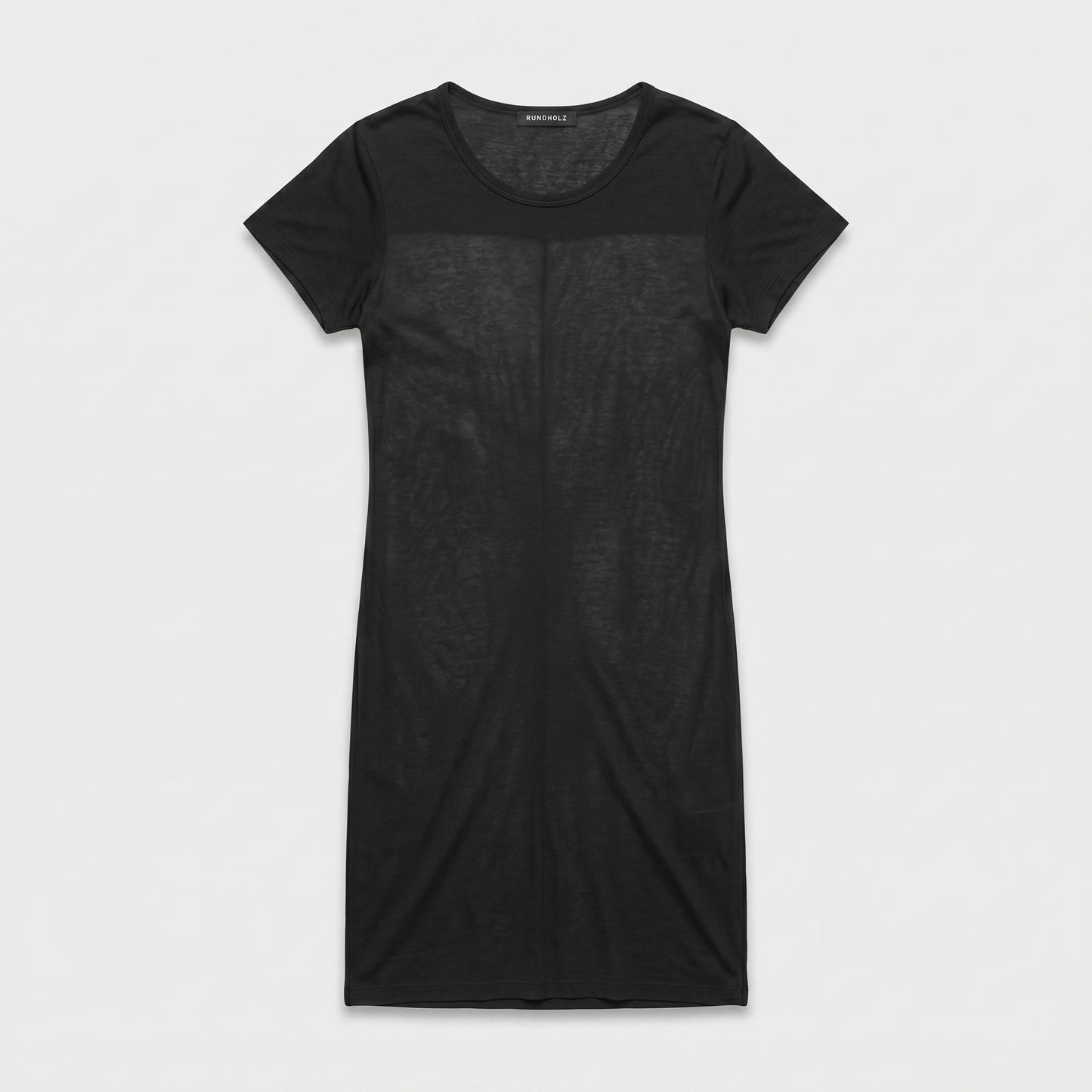 Sheer Minimalist Black Tunic