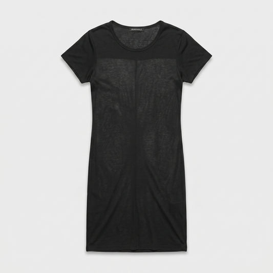 Sheer Minimalist Black Tunic