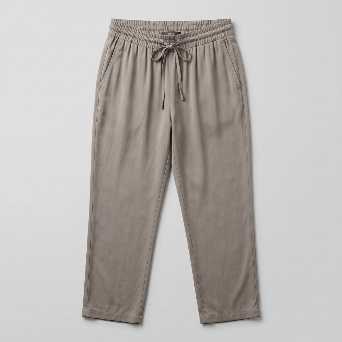 Relaxed Drawstring Tapered Trousers