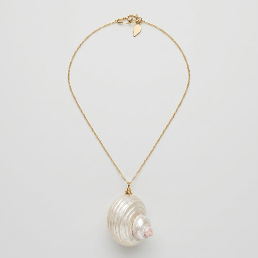 Seashell Pendant Gold Necklace