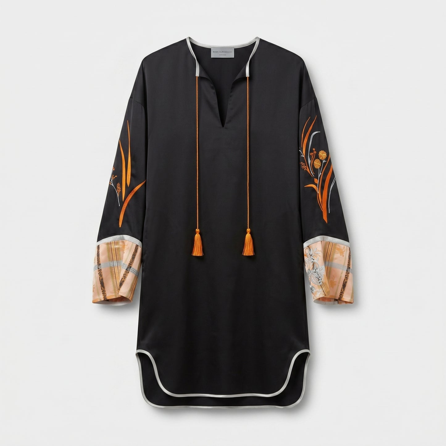 Embroidered Tassel Tunic Dress