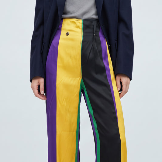 Colorblock High Waisted Trousers