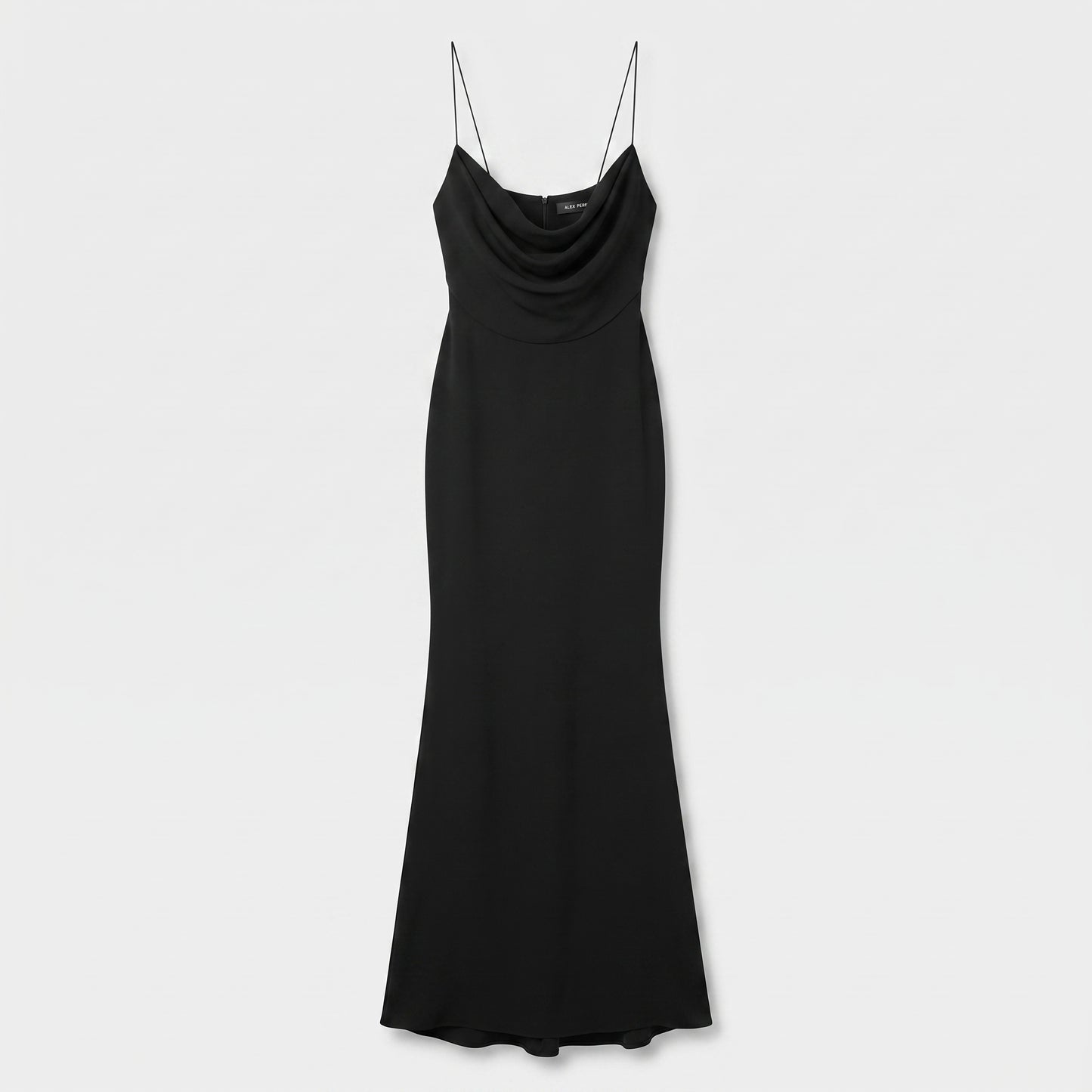 Black Draped Cami Maxi Dress