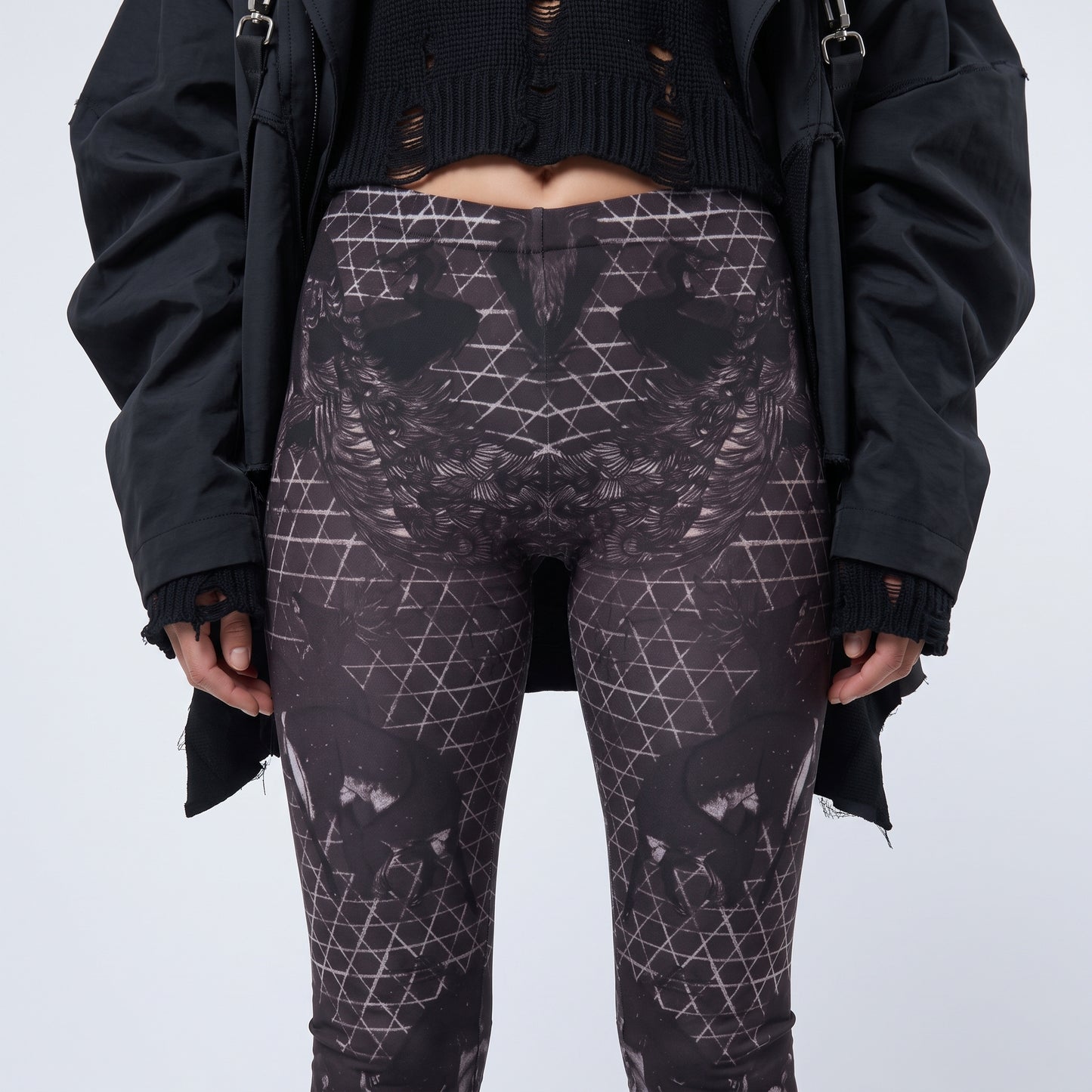 Graphic Print Stretch Leggings