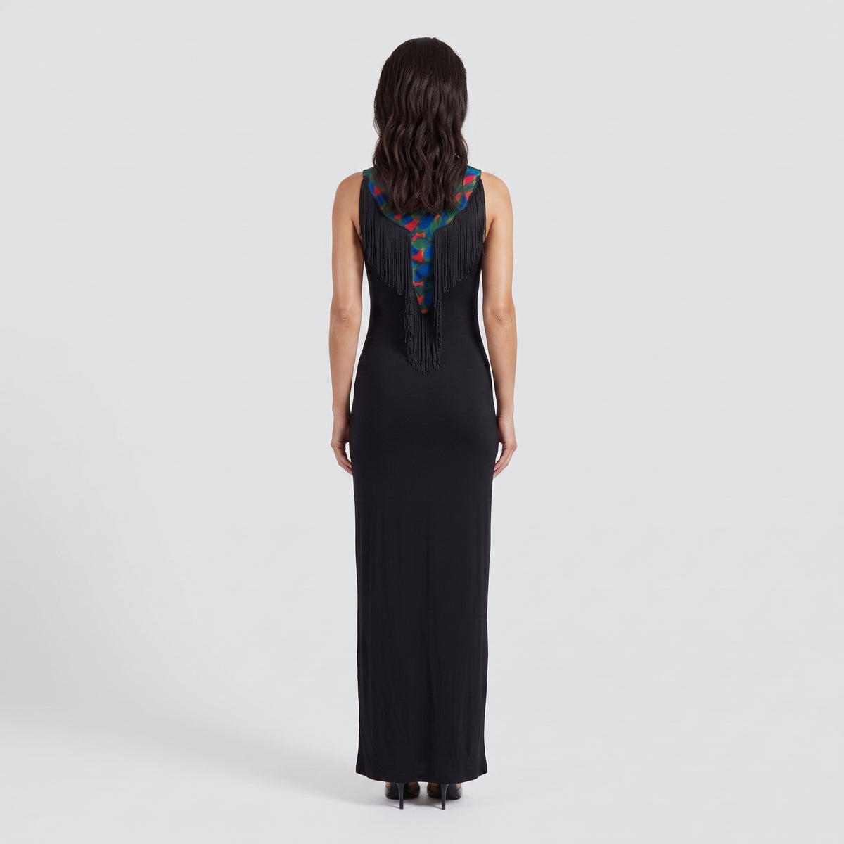 Essential Ribbed Black Midi Dress