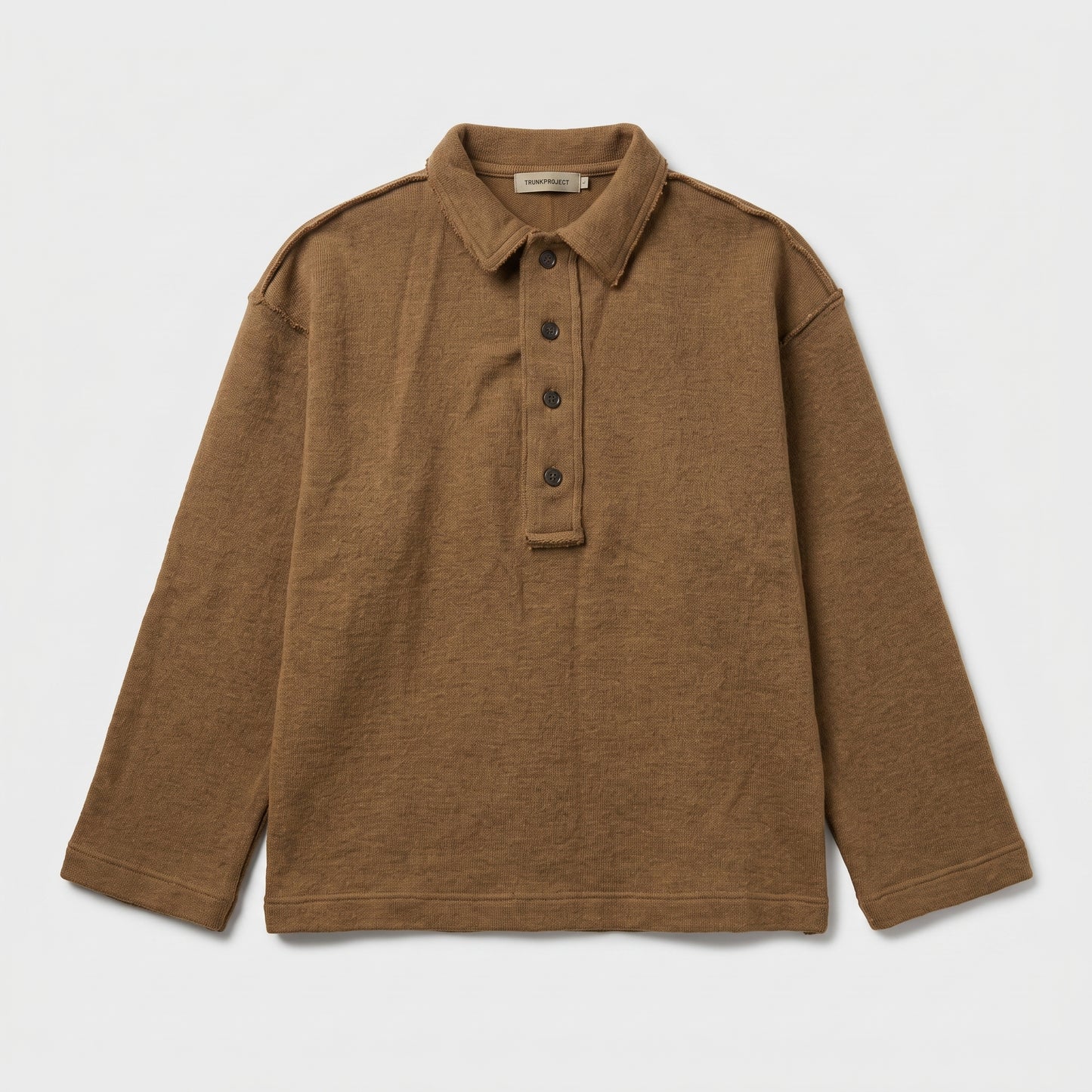 Textured Knit Polo Shirt