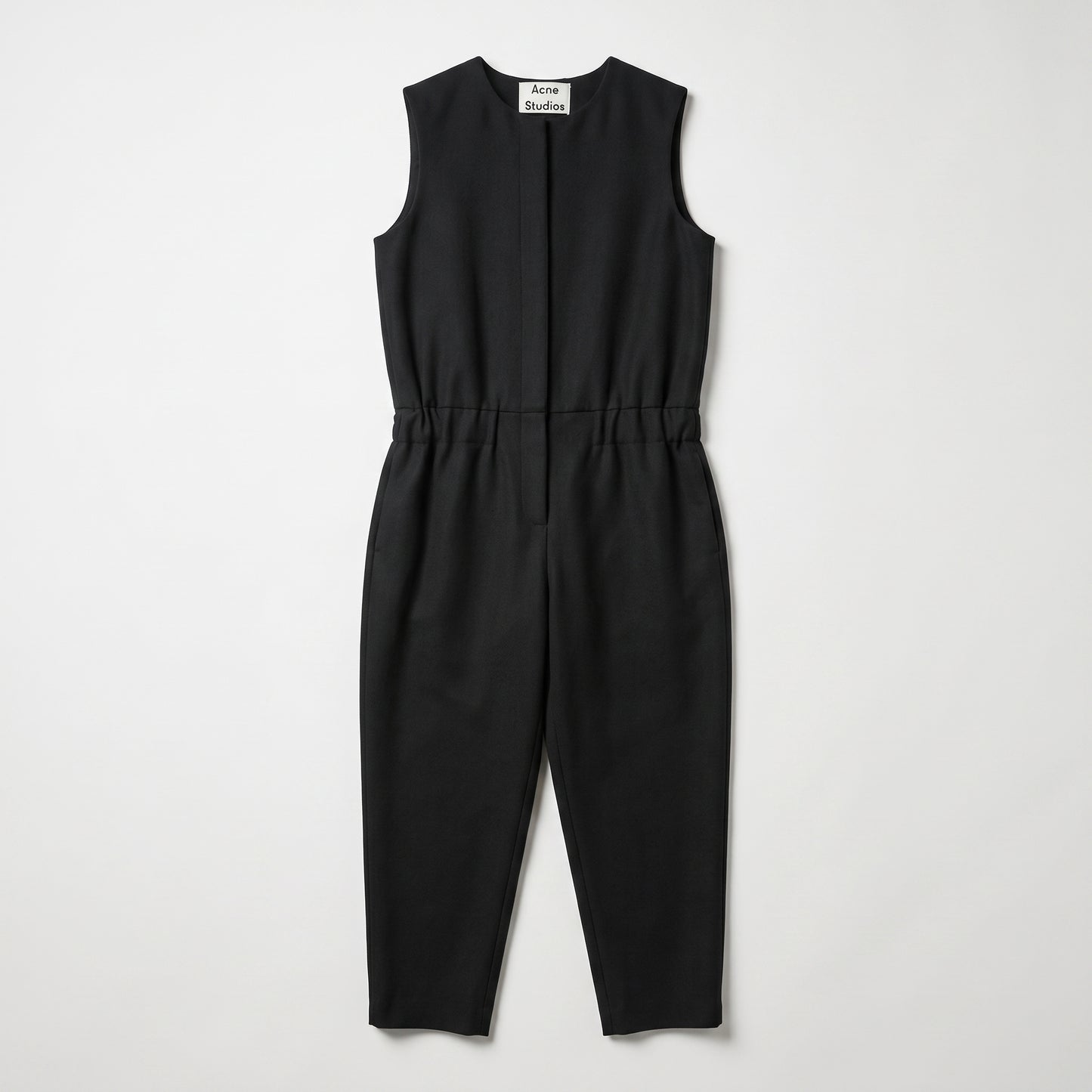 Sleeveless Tailored Black Jumpsuit