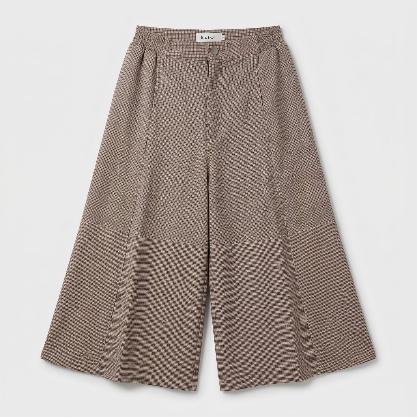 Tailored Houndstooth Culotte Trousers