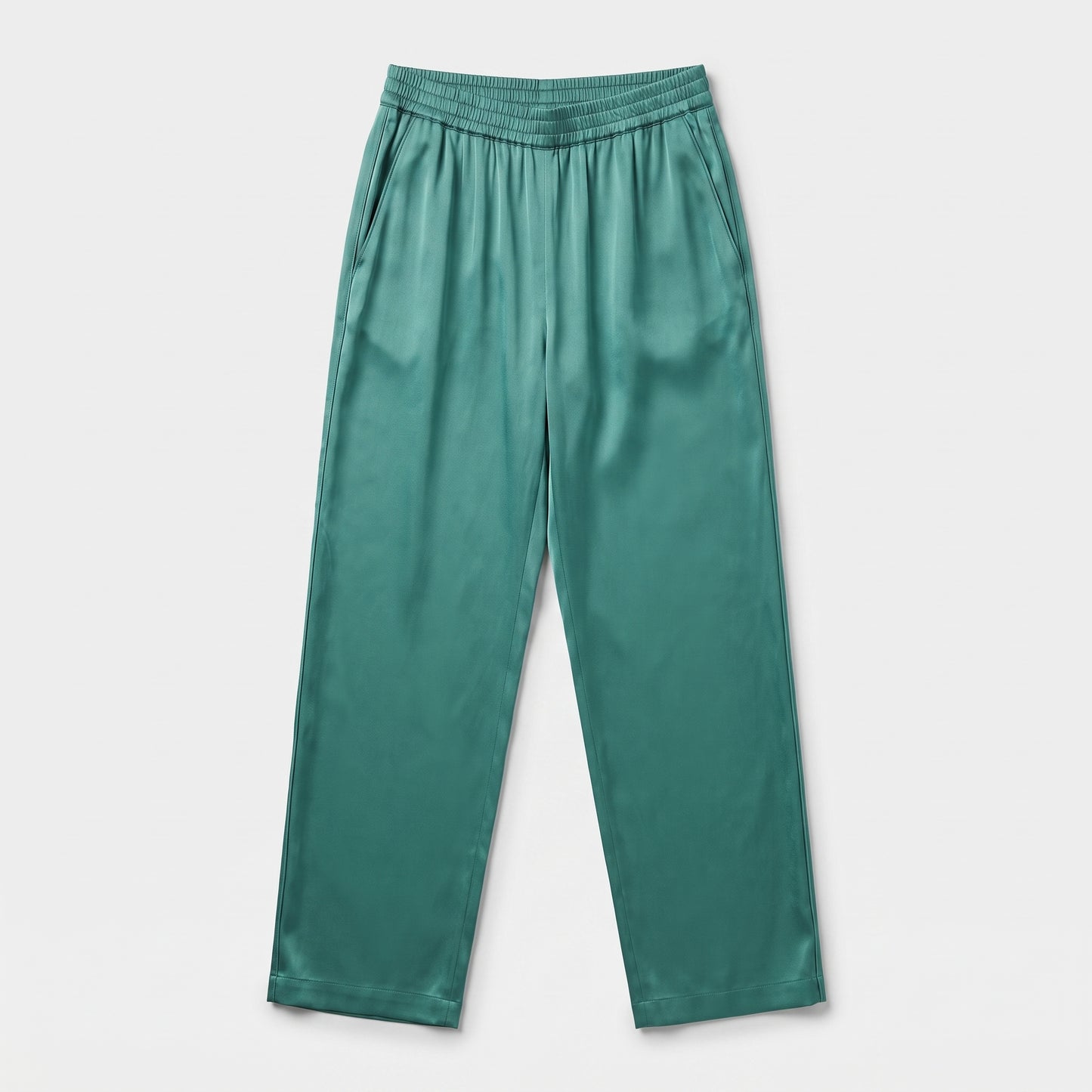Emerald Green Satin Trousers