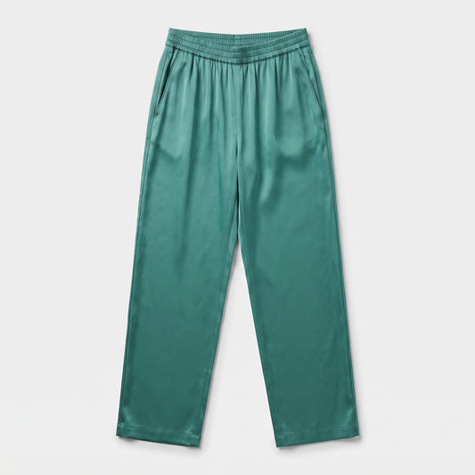 Emerald Green Satin Trousers