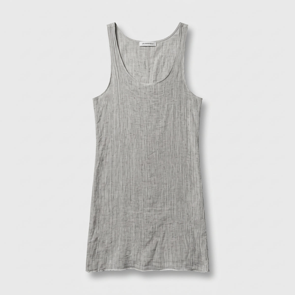 Textured Linen Sleeveless Tank Top