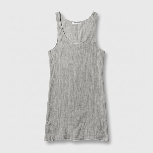 Textured Linen Sleeveless Tank Top