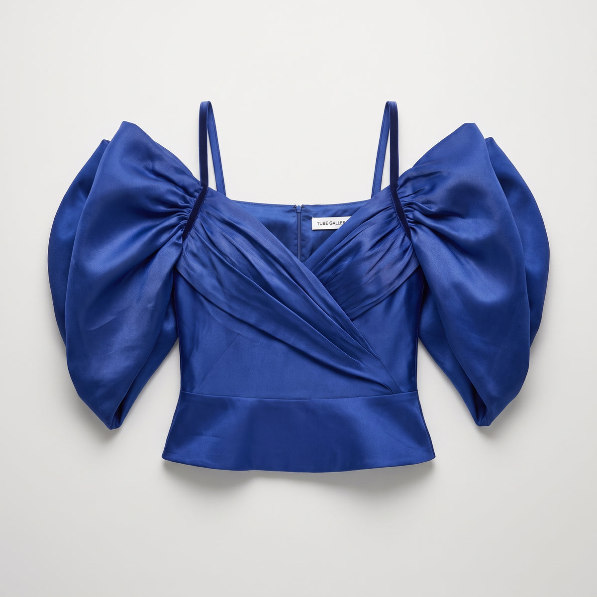 Royal Blue Statement Puff Top