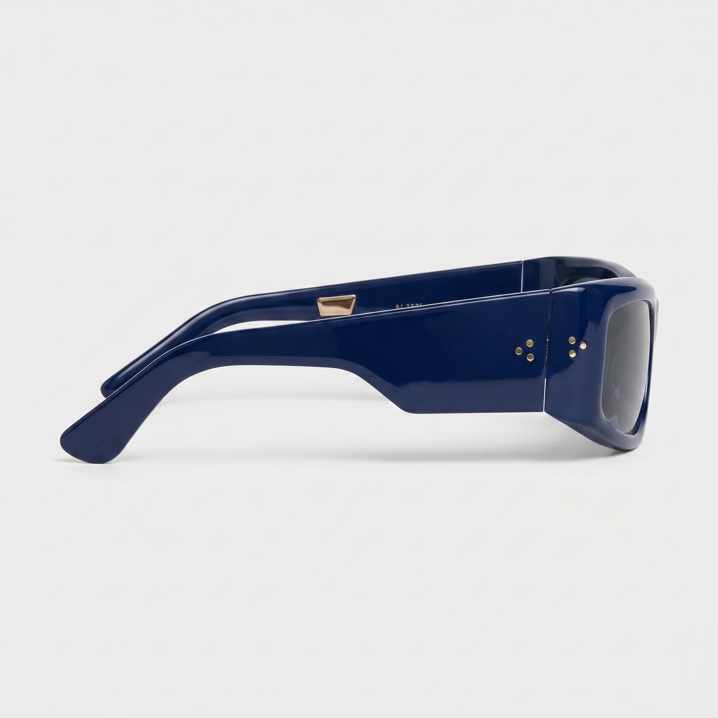 Navy Rectangular Acetate Sunglasses