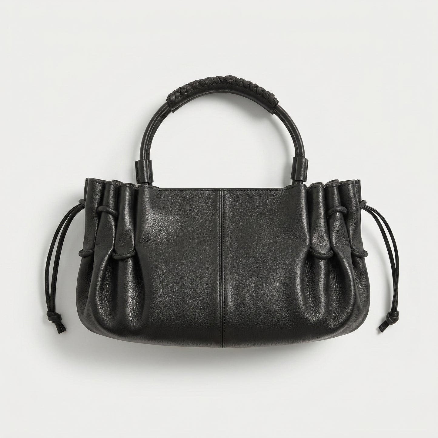 Arta Ruched Leather Handbag