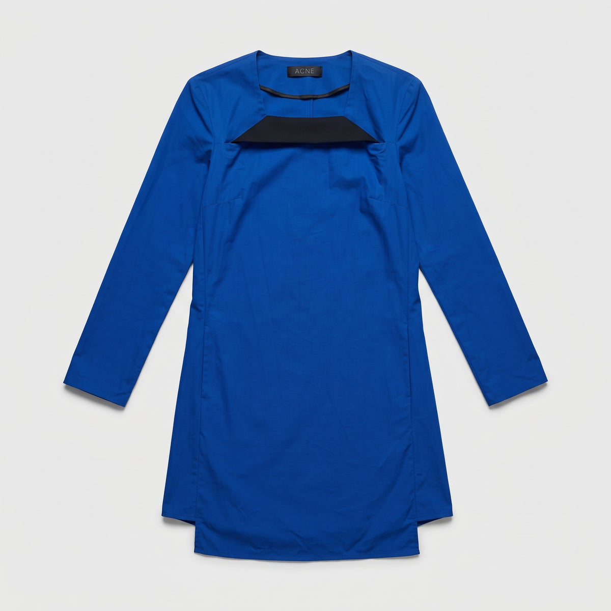 Blue Contrast Detail Long Sleeve