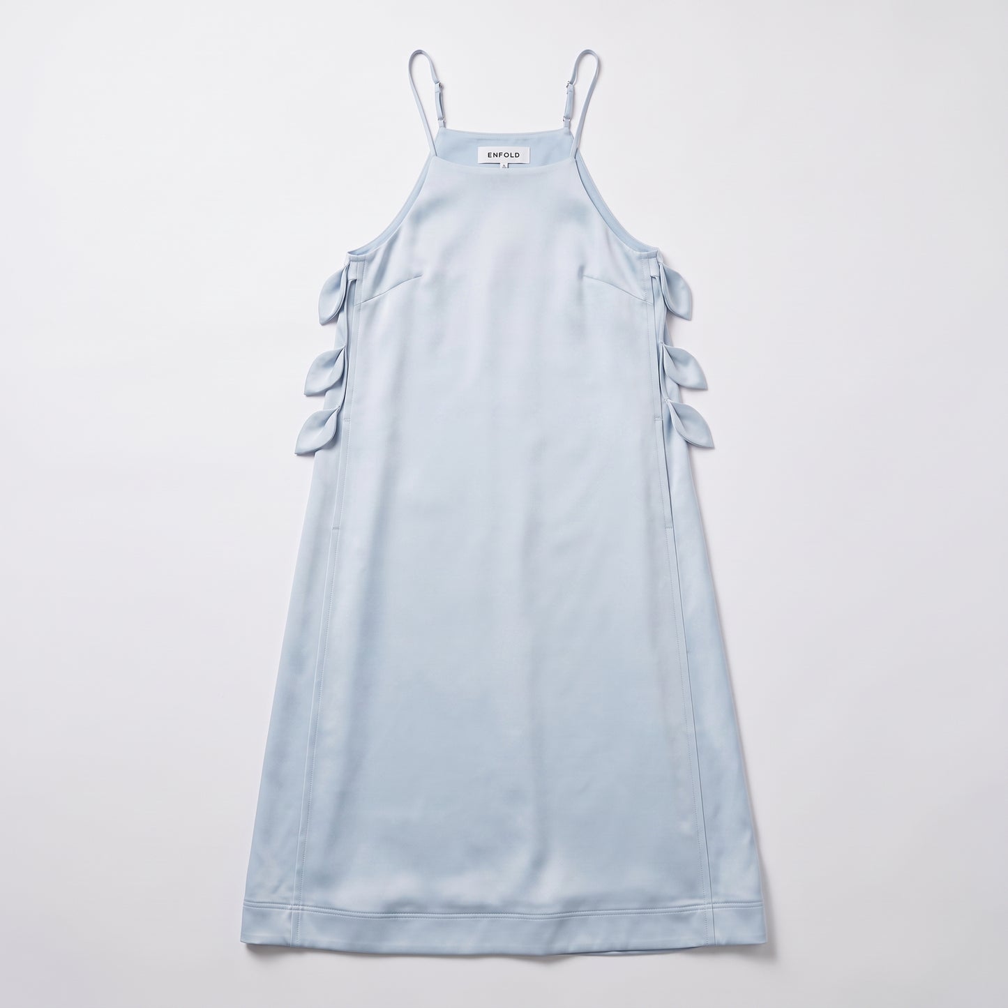 Satin Leaf Detail Slip Dress