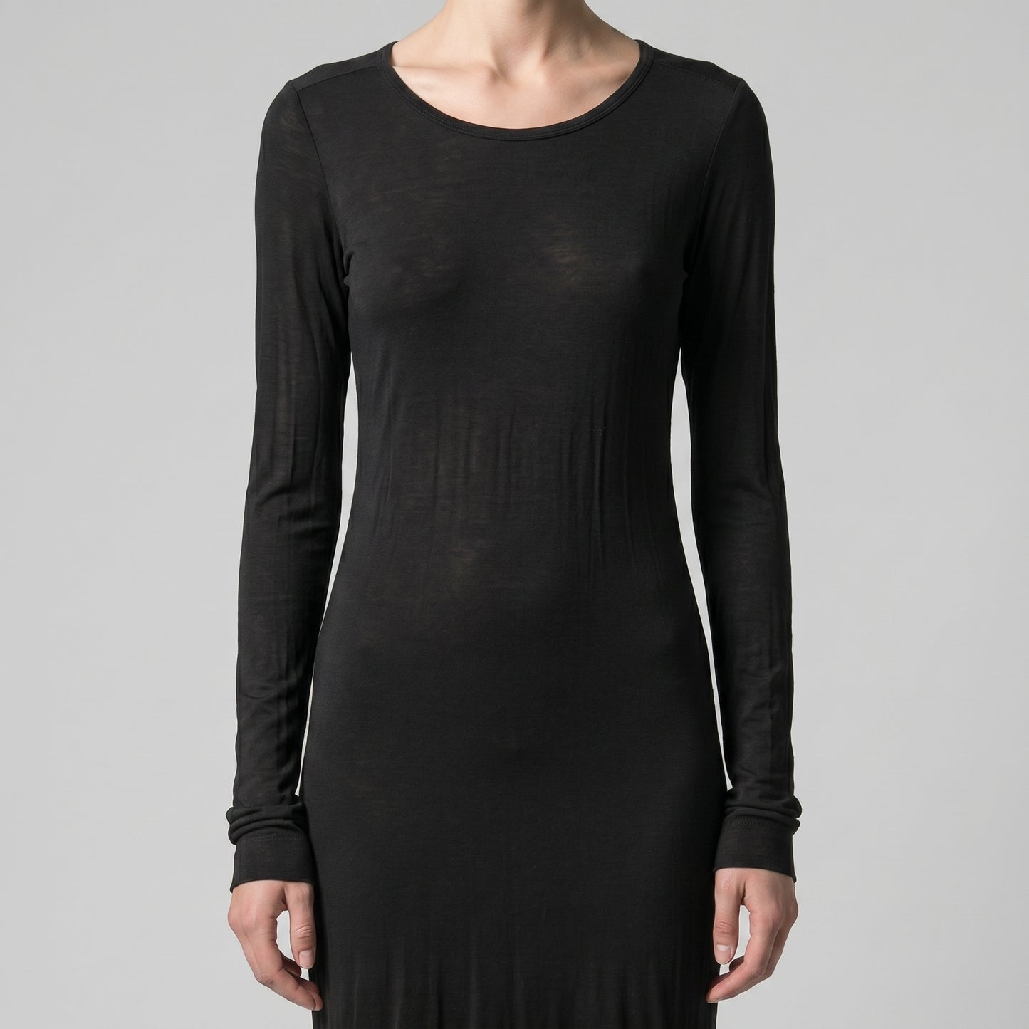 Essential Black Long Sleeve Top