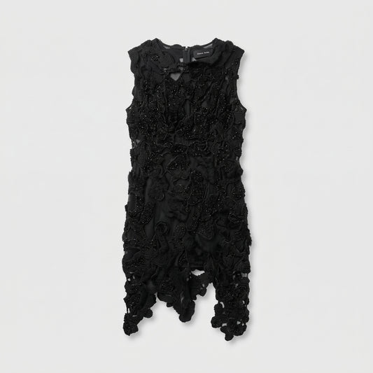 Embellished Floral Appliqué Sleeveless Top