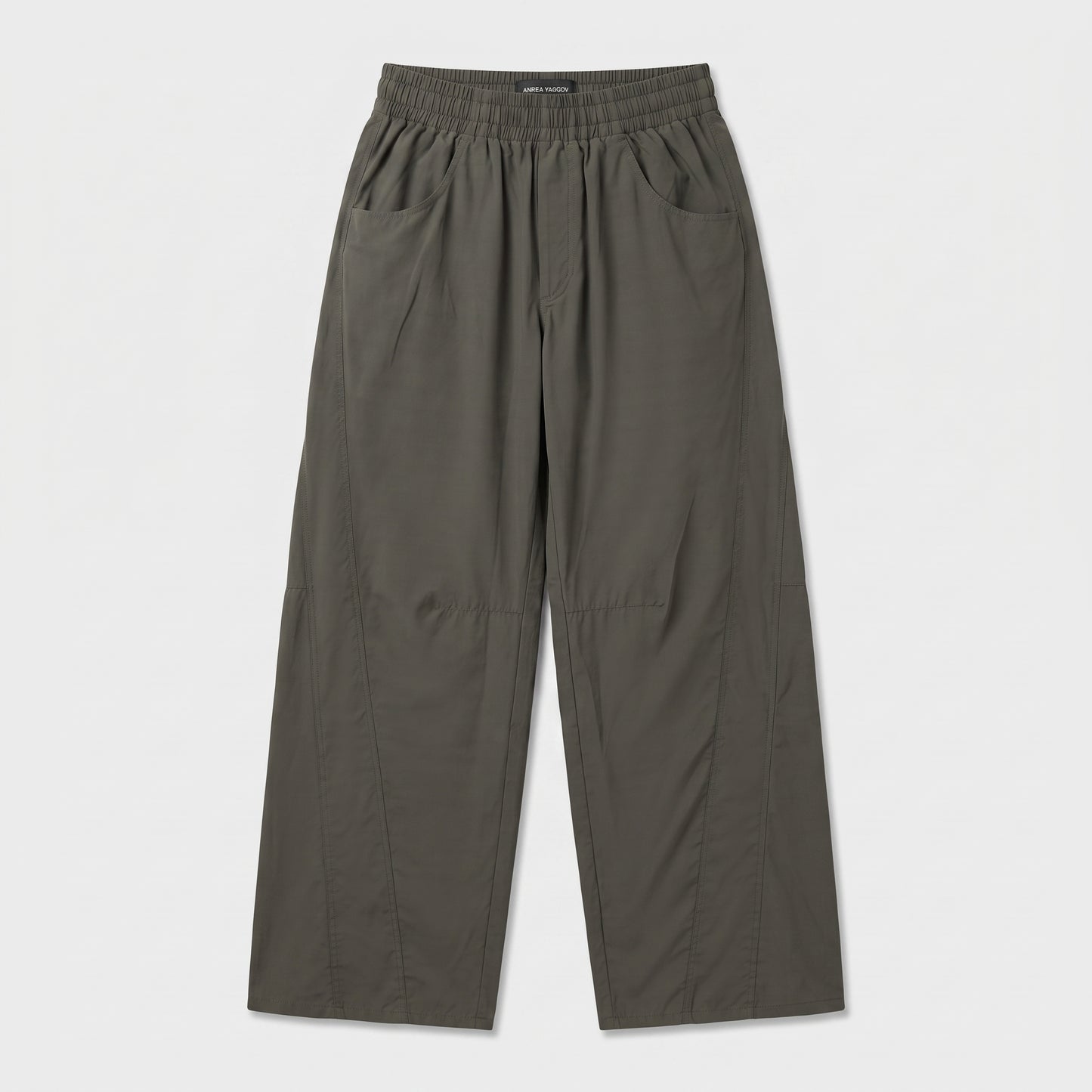 Relaxed Olive Utility Trousers