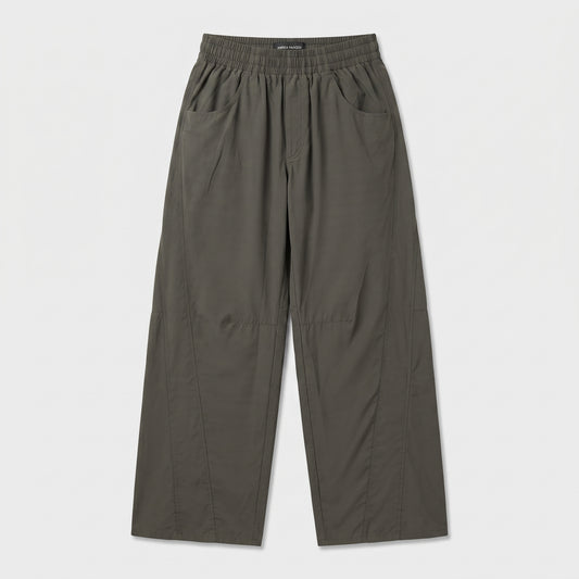 Relaxed Olive Utility Trousers
