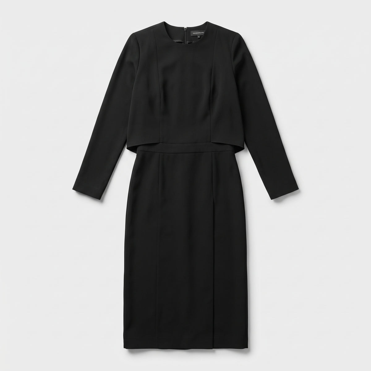 Tailored Long Sleeve Sheath Dress