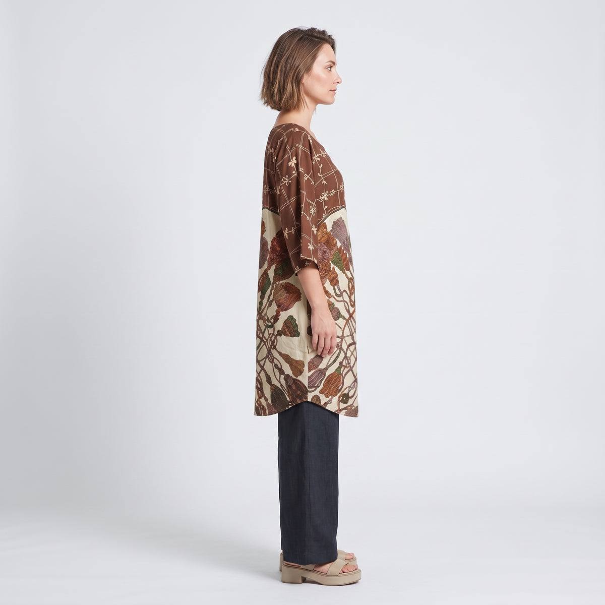 Floral Tassel Print Blouse