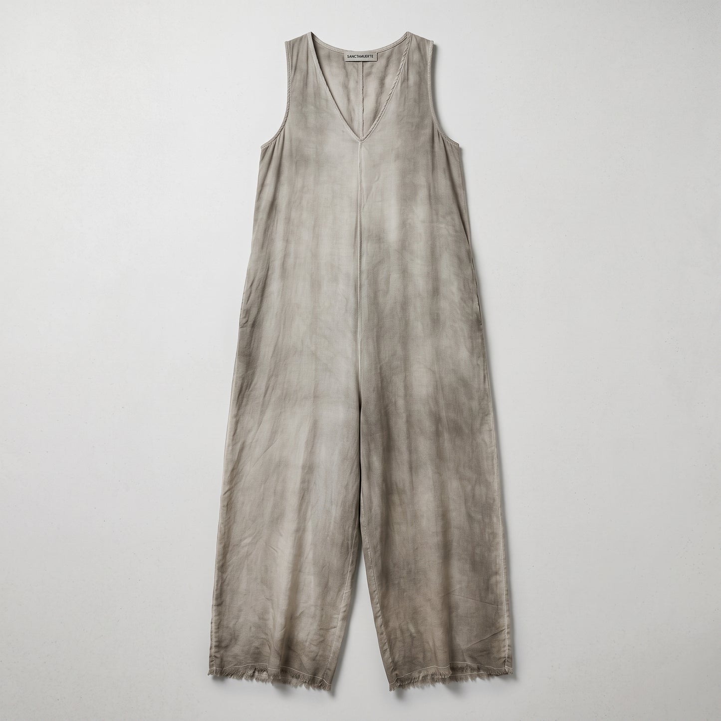 Tie-Dye Wide-Leg Sleeveless Jumpsuit