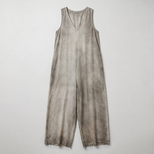 Tie-Dye Wide-Leg Sleeveless Jumpsuit