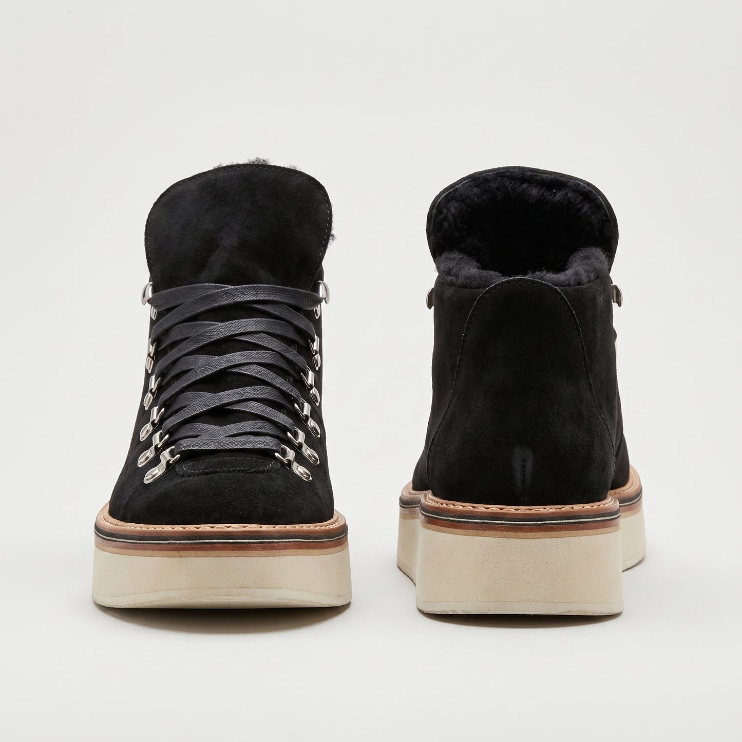 Shearling Lined Suede Boots