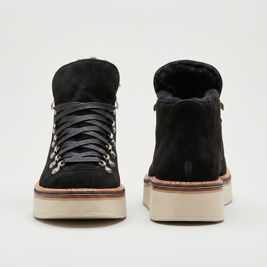 Shearling Lined Suede Boots