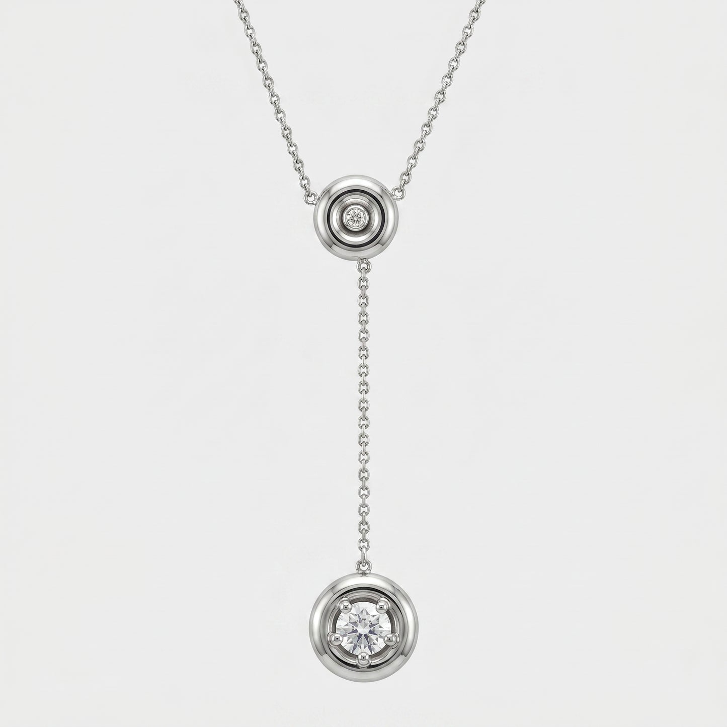 Minimalist Diamond Drop Necklace