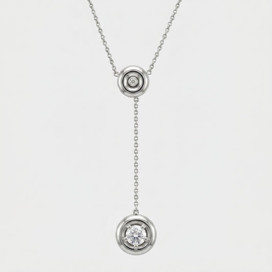 Minimalist Diamond Drop Necklace