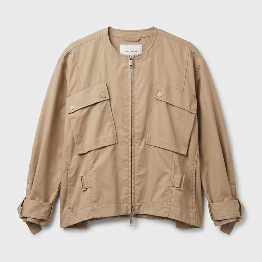 Utility Zip-Up Bomber Jacket