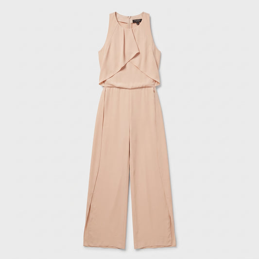 Sleeveless Drape Front Jumpsuit
