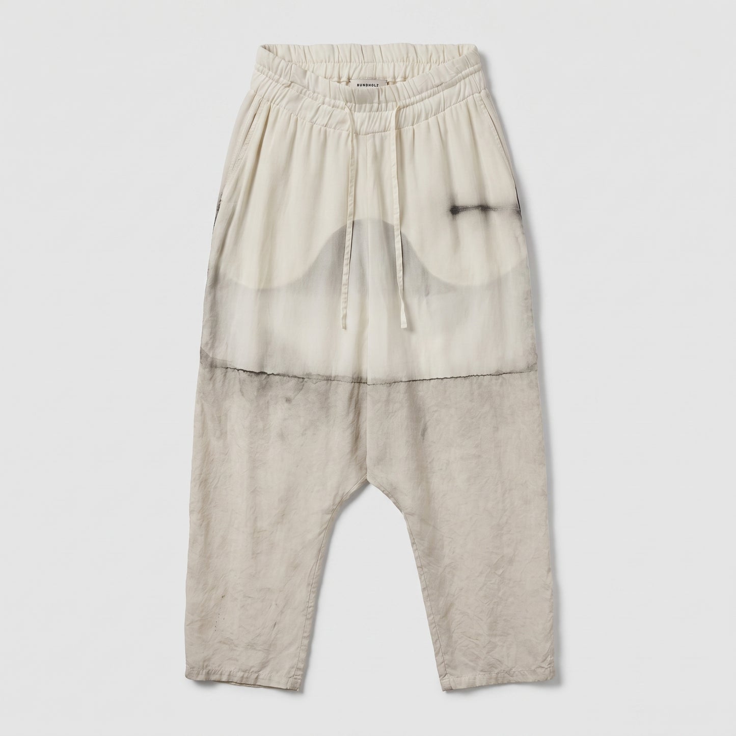 Abstract Print Relaxed Linen Trousers
