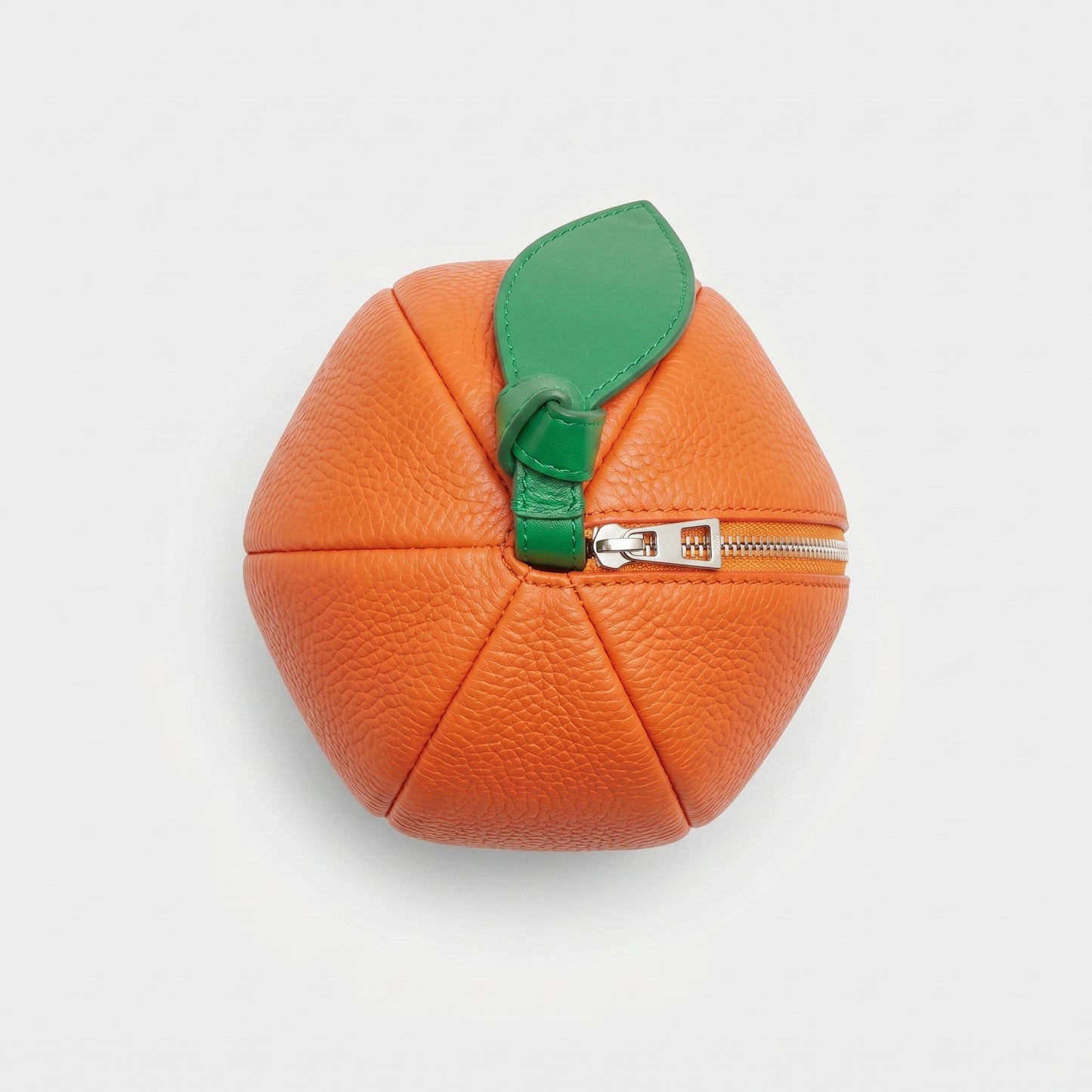 Citrus Shaped Leather Wristlet