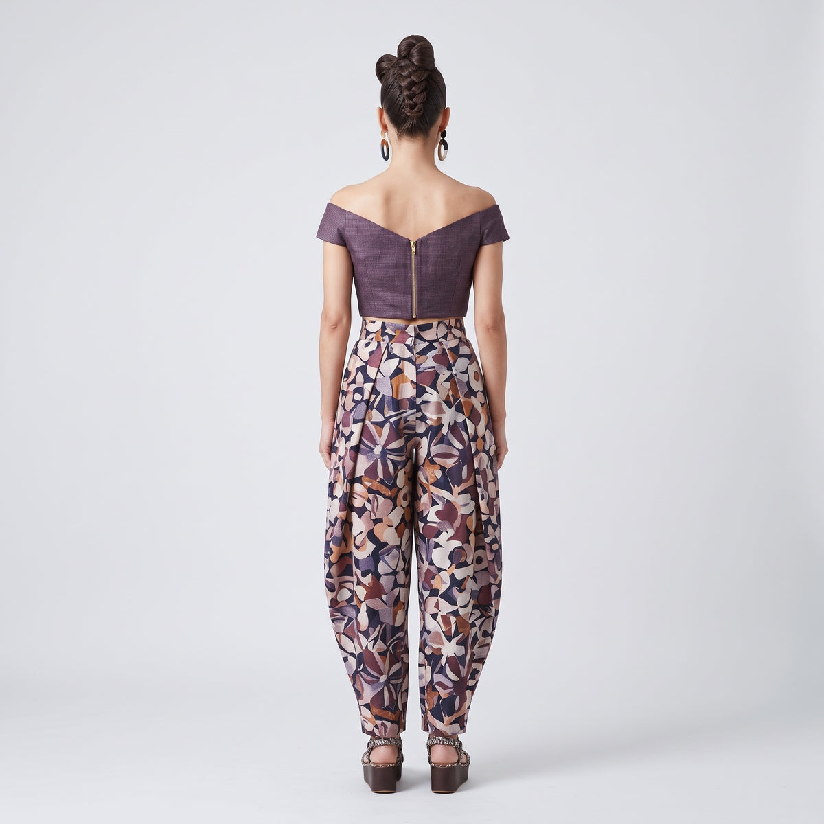 Off-Shoulder Structured Cropped Top
