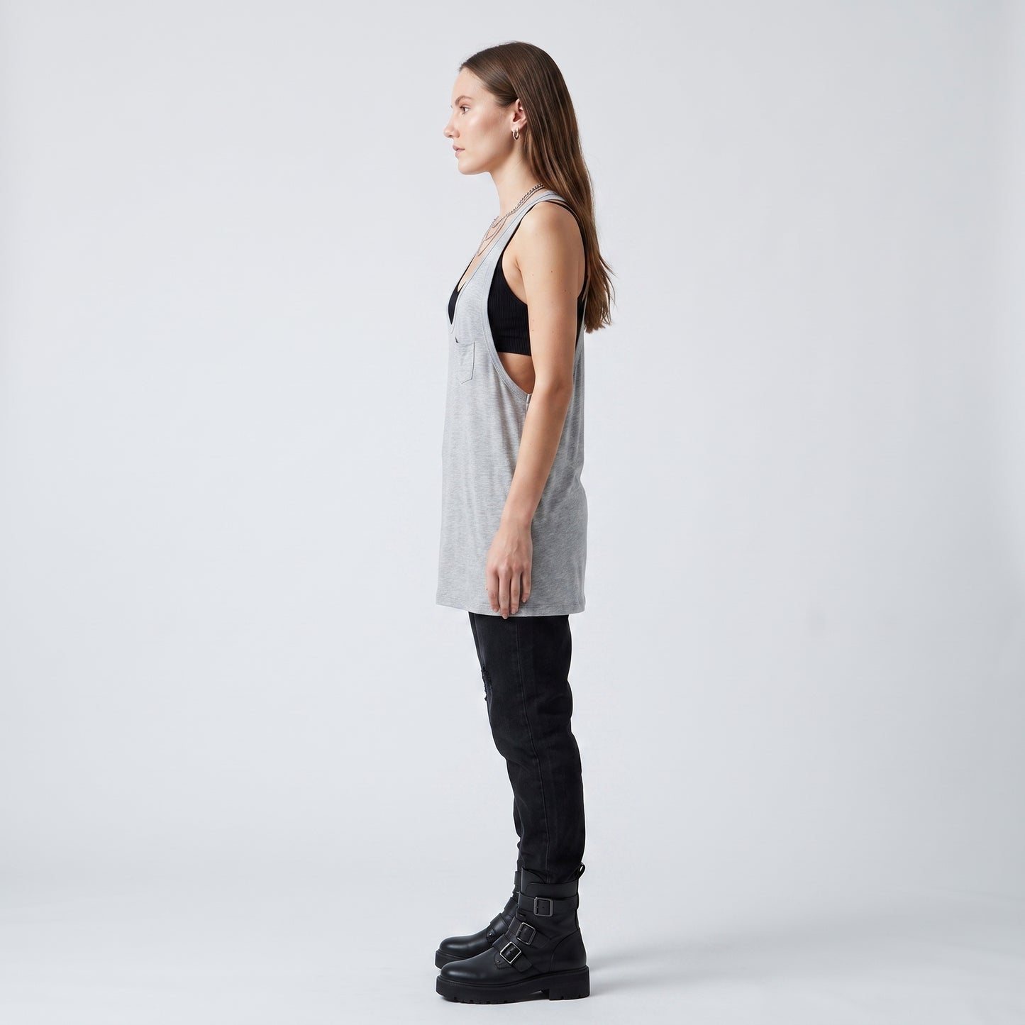 Essential Racerback Cotton Tank Dress
