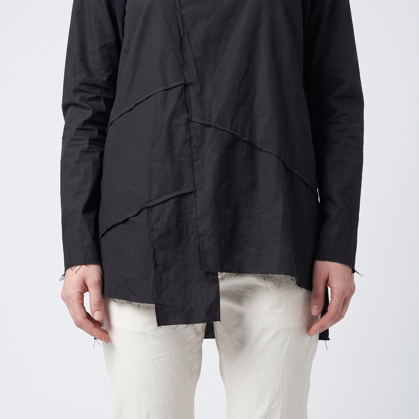 Tailored Cream Pleated Trousers