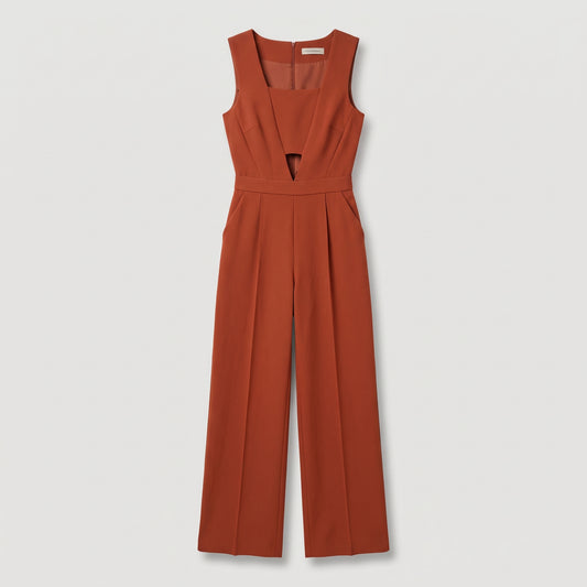 Structured Cutout Tailored Jumpsuit