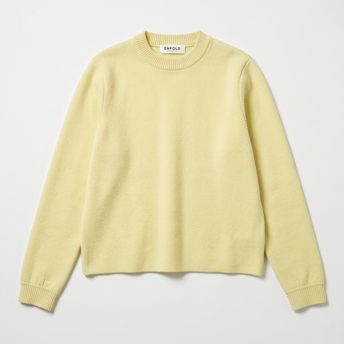Pastel Yellow Crewneck Knit