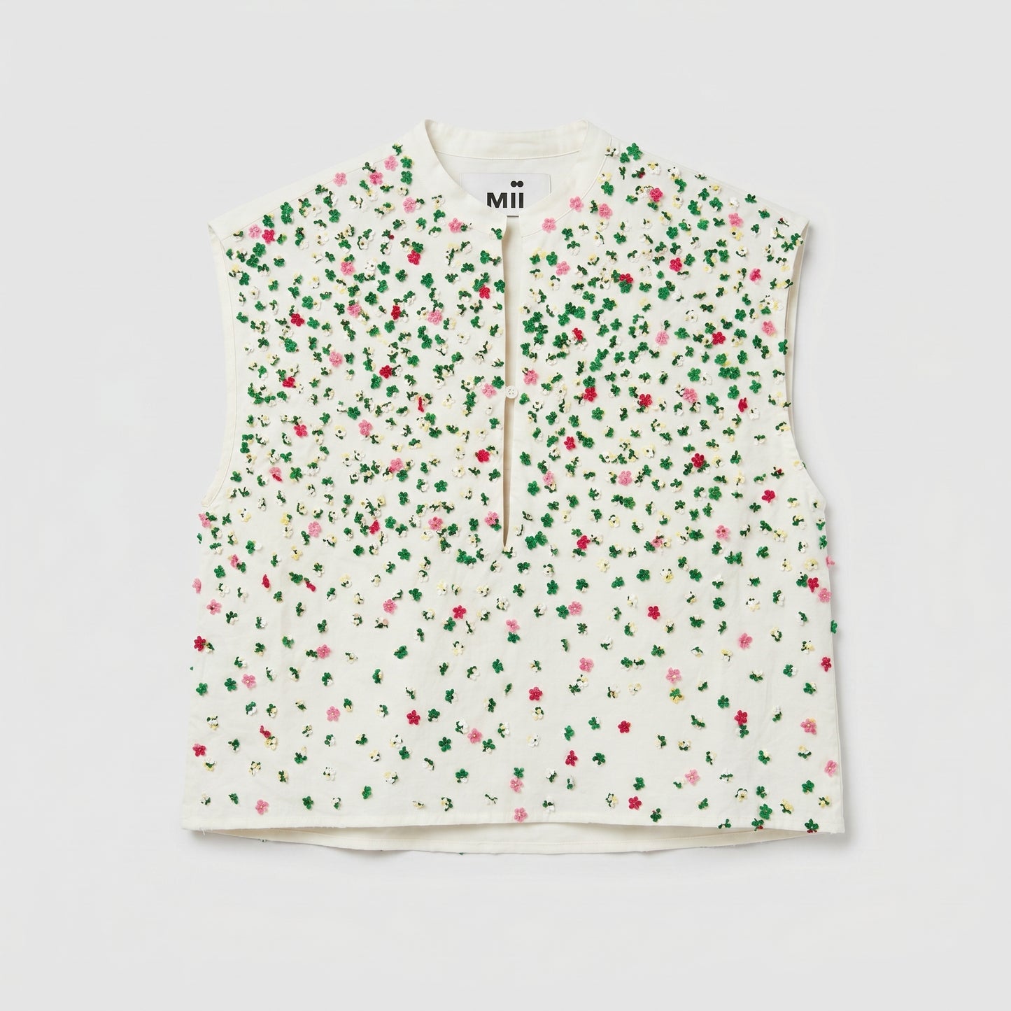 Floral Embroidered Sleeveless Top
