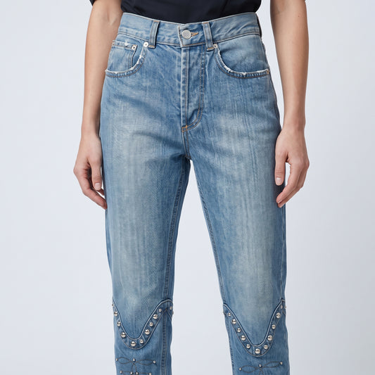 Embellished Slim Fit Denim Jeans