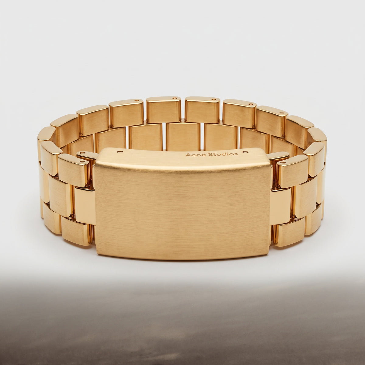 Brushed Gold Link Bracelet